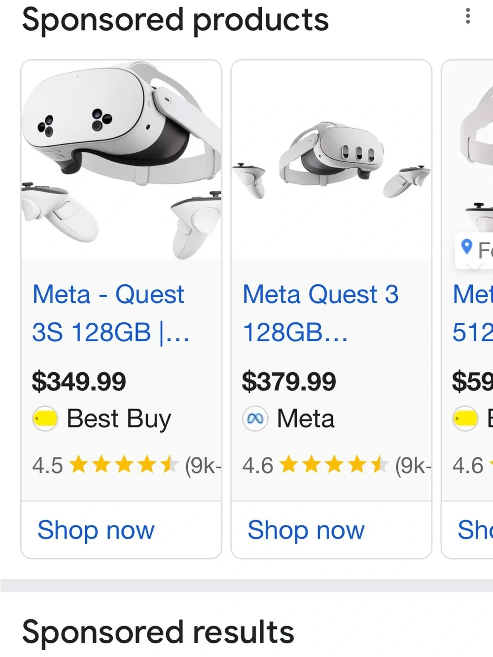 Quest 3S VR Headset - White (128GB)